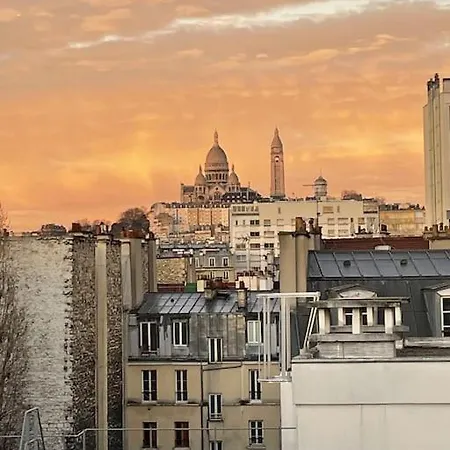 Vue Sur Le Sacre Coeur Montmartre Apartment Paris Exterior photo